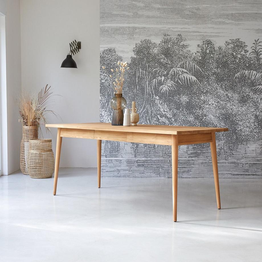 Tikamoon Table en teck massif 6-8 pers. Jonàk  