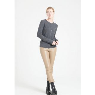 Studio Cashmere8  LILLY 4 Strickjacke mit tailliertem Rundhalsausschnitt - 100% Kaschmir 