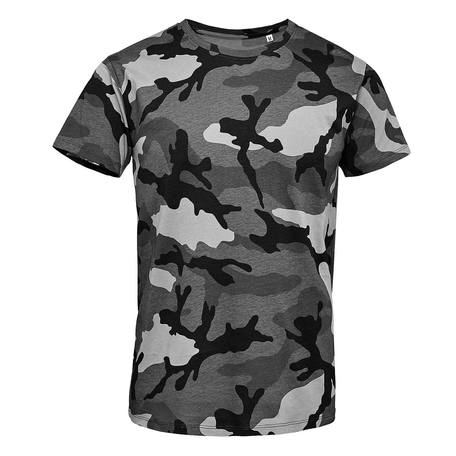 SOLS  Camo TShirt mit Tarnmuster, Kurzarm 