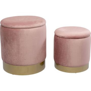 Hocker Cherry Storage rose brass (2er-Set)