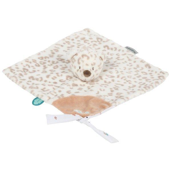 Image of NATTOU Kuscheltuch mit Nuggihalter leopard - ONE SIZE