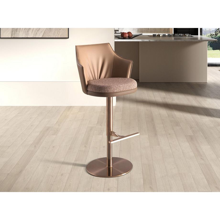 ANGEL CERDA Tabouret pivotant en tissu  