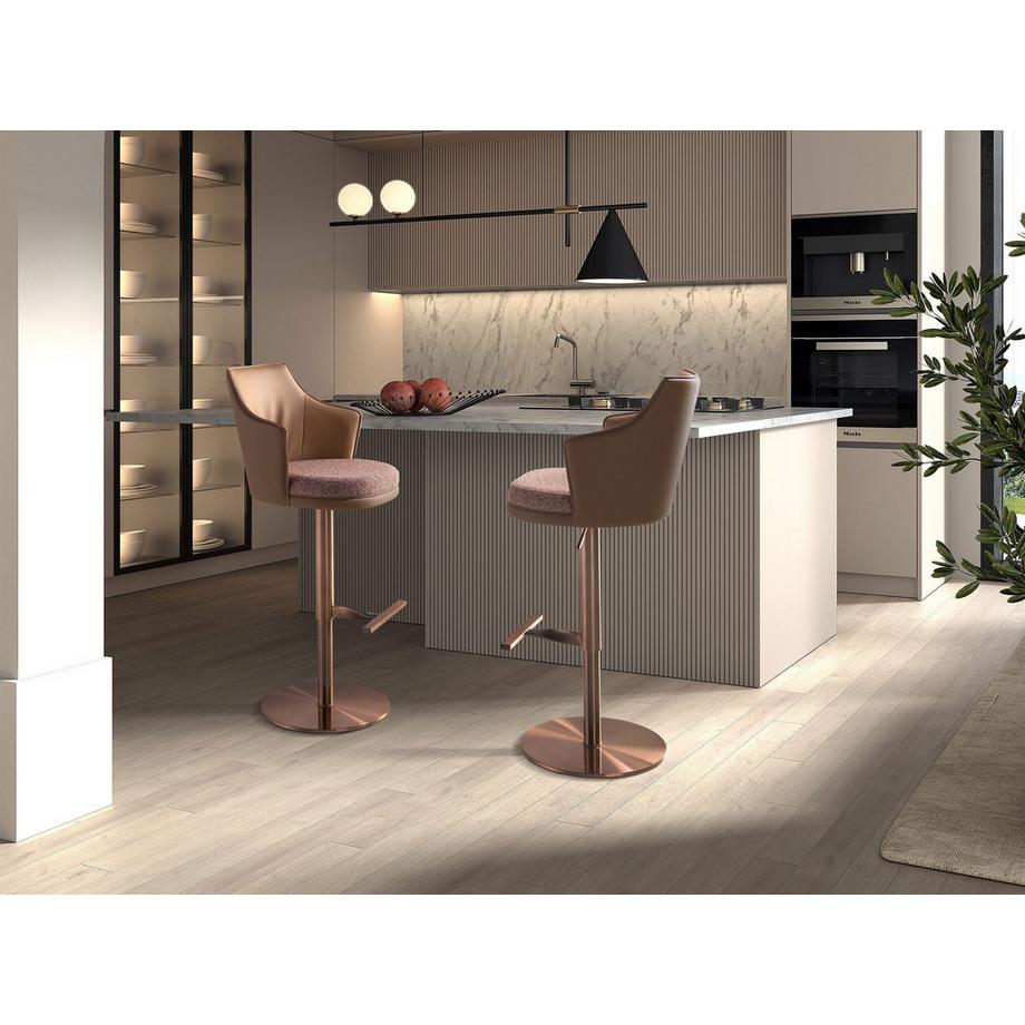 ANGEL CERDA Tabouret pivotant en tissu  