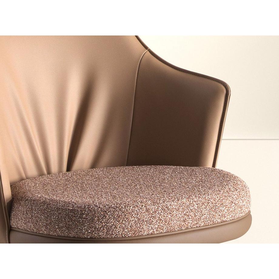 ANGEL CERDA Tabouret pivotant en tissu  