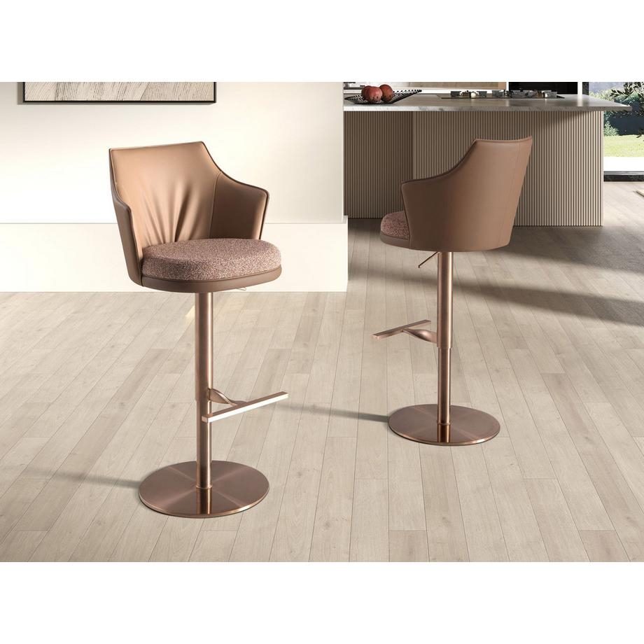 ANGEL CERDA Tabouret pivotant en tissu  