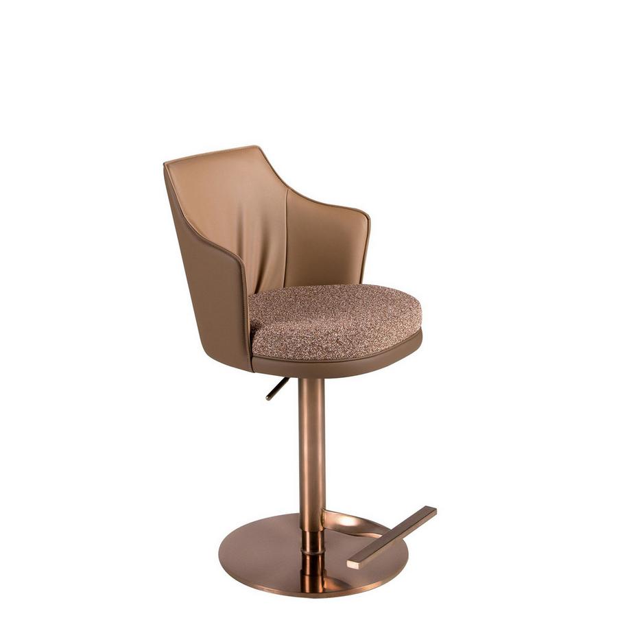 ANGEL CERDA Tabouret pivotant en tissu  