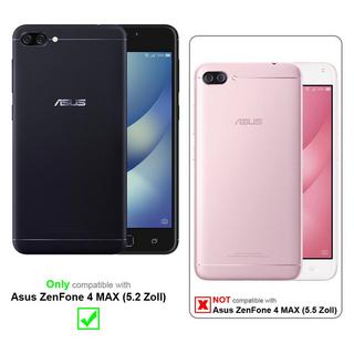 Cadorabo  Housse compatible avec Asus ZenFone 4 MAX (5.2 Zoll) - Coque de protection avec fermeture magnétique, fonction de support et compartiment pour carte 