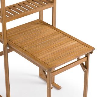 La Redoute Intérieurs Set de balcon table + 2 chaises en acacia  