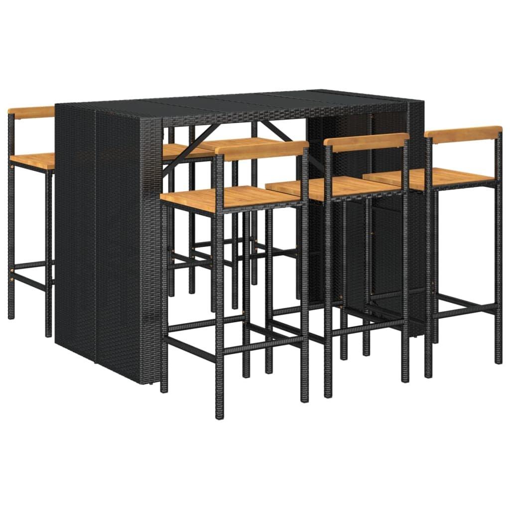 VidaXL Gartenbar set poly-rattan  