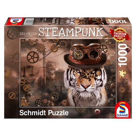 Schmidt Spiele  Schmidt Steampunk Tiger, 1000 pièces - Casse-tête - 12 ans et plus 