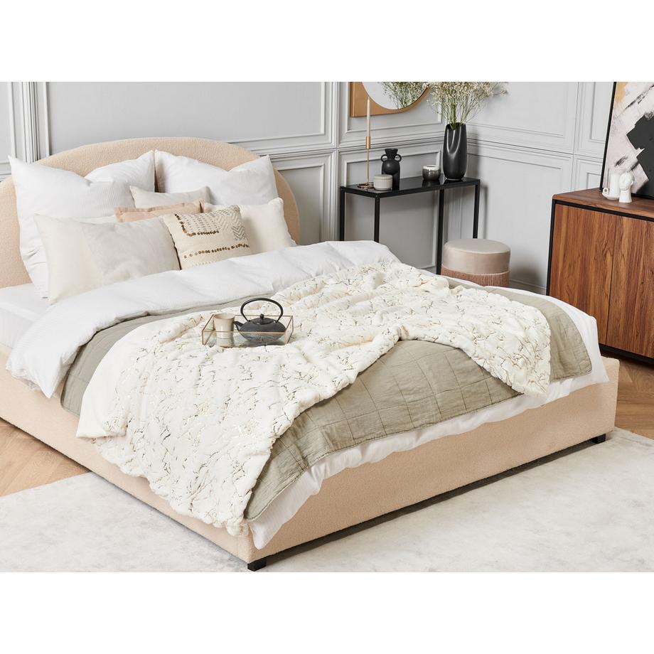 Beliani Couverture Polaire Moderne Godavari en Polyester  