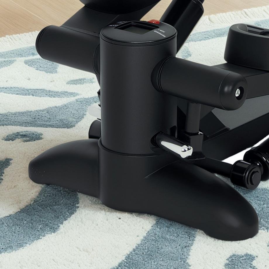 Northio  Mini stepper per home trainer home stepper con display LCD, stepper fitness fino a 100 kg per allenamento delle gambe, esercizio fitness home office, nero 