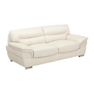 Ledersofa 3Sitzer Leder Elfenbein THIBAULT