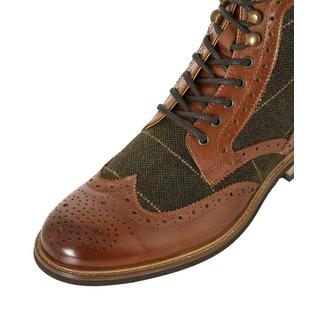 Joe Browns  Brogue-Stiefel aus Tweed-Leder 