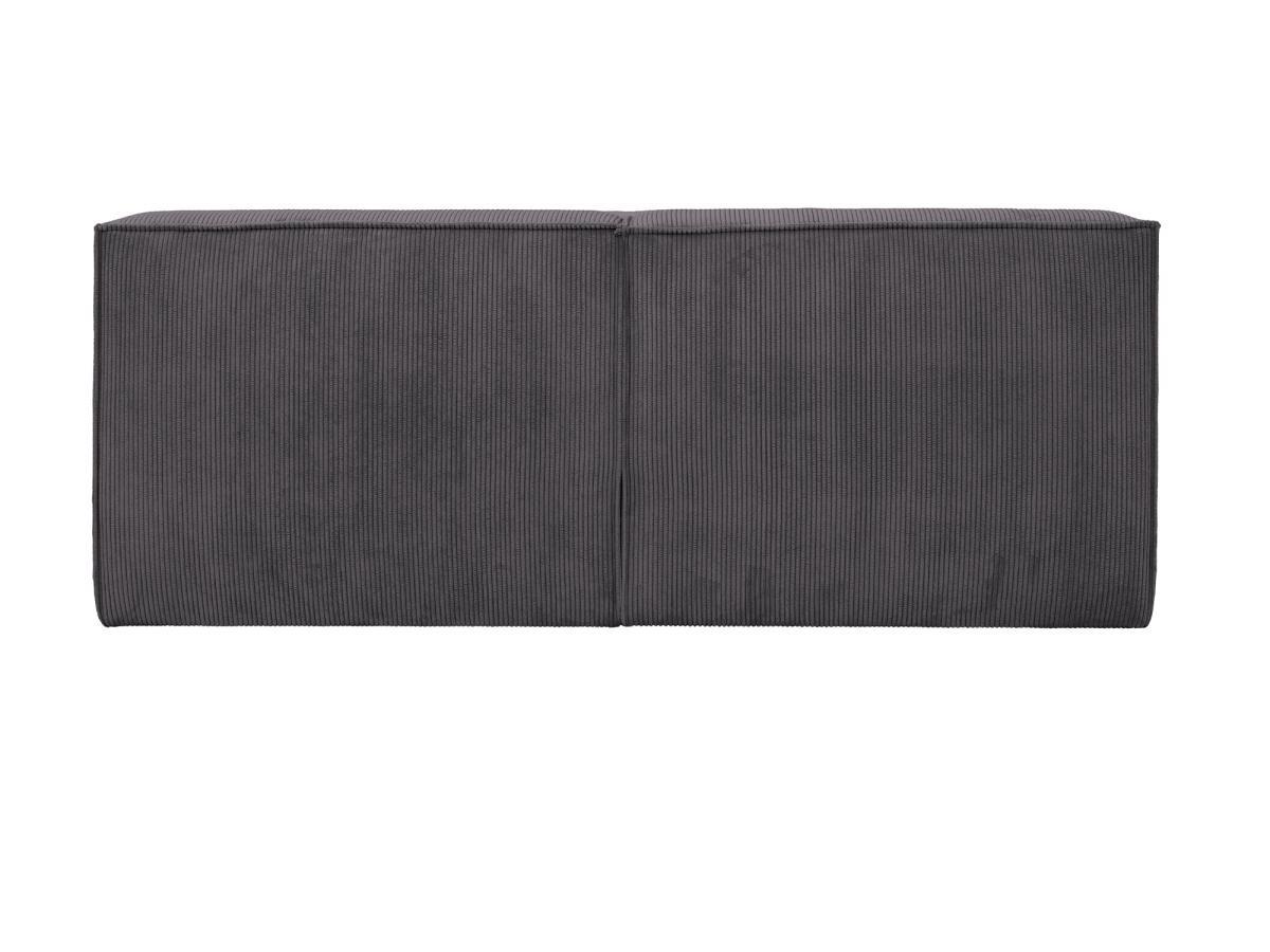 PASCAL MORABITO Tête de lit 220 cm - Velours côtelé - Gris anthracite - TIMANO de Pascal Morabito  