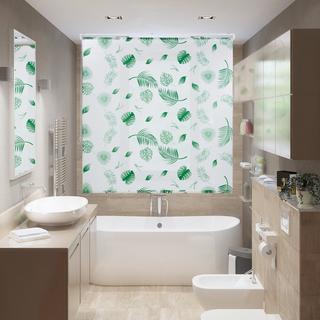 B2X Store enrouleur pour douche Feuilles vertes  
