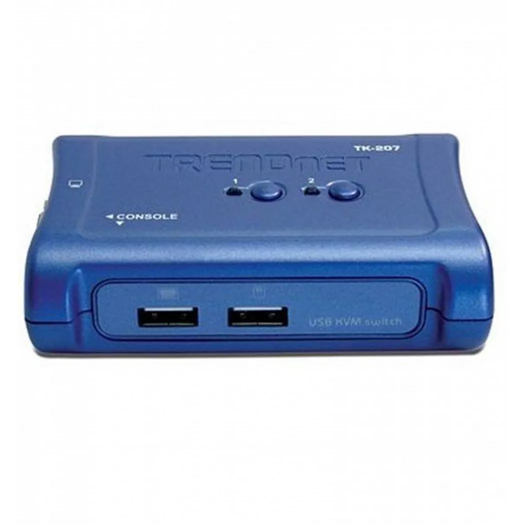TRENDNET - TK-207K KVM Switch 2-Port USB Kit, Blau