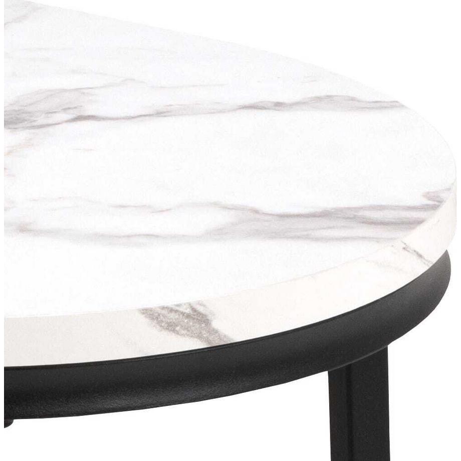 mutoni Set di tavolini Belfort bianco 70  