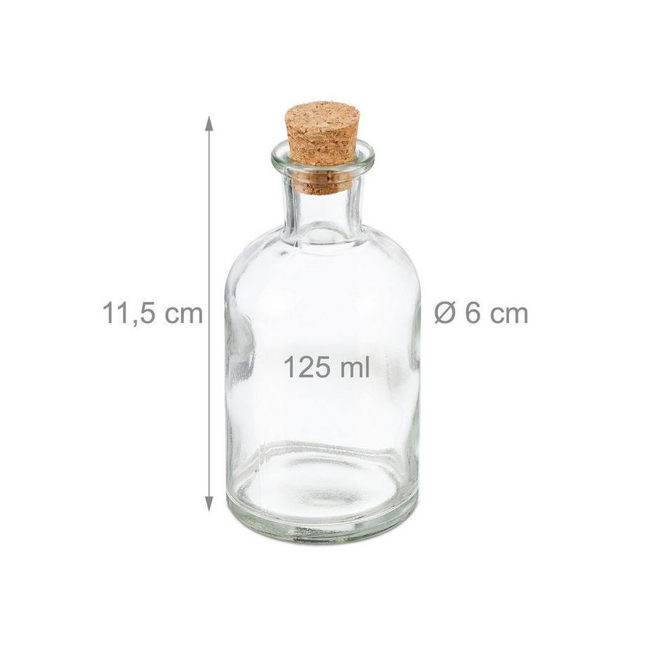 Northix  Dekorative Gläser mit Korkdeckel 