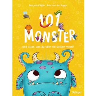 101 Monster und alles, was du über sie wissen musst! van der Bogen, Ruby; Helm, Alexandra (Illustrationen) Gebundene Ausgabe 