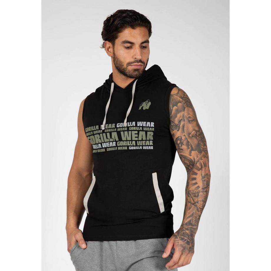 Gorilla Wear Melbourne T-shirt con cappuccio senza maniche  