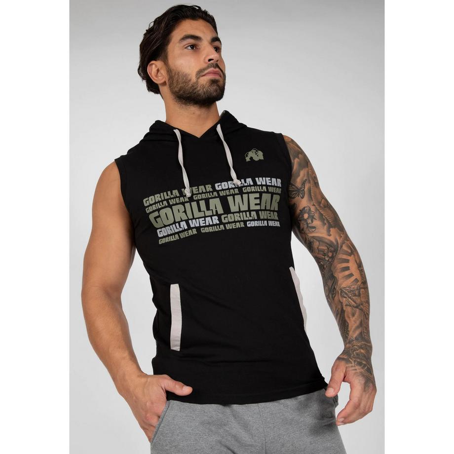 Gorilla Wear Melbourne T-shirt con cappuccio senza maniche  