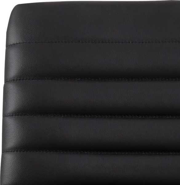 mutoni Chaise de bureau Telly cuir noir  