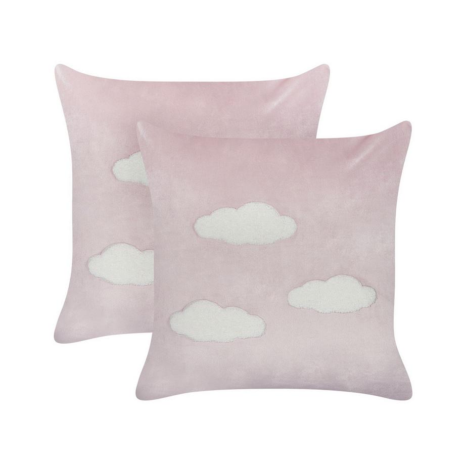 Lot de 2 coussins décoratifs en Velours  IPOMEA