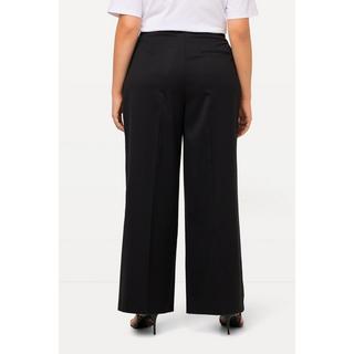 Ulla Popken  Pantalon large Mary, à pinces, en laine mélangée 