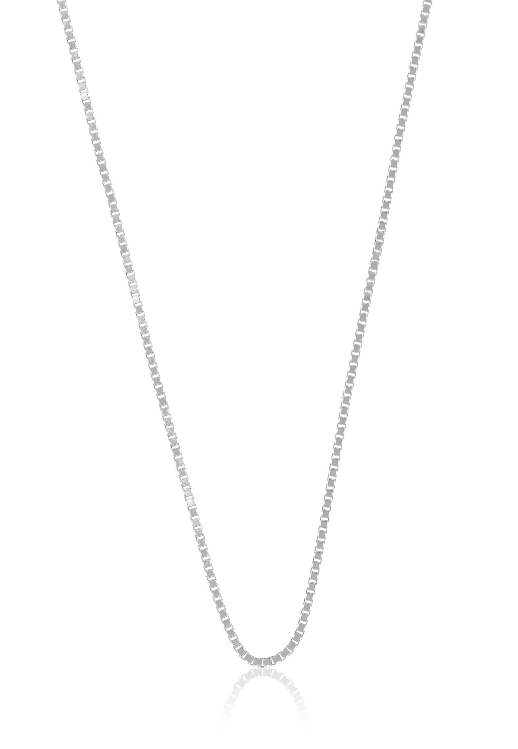 Image of Collier Venezianer Weissgold 375, 1.1mm, 60cm Damen Silber 60.5CM