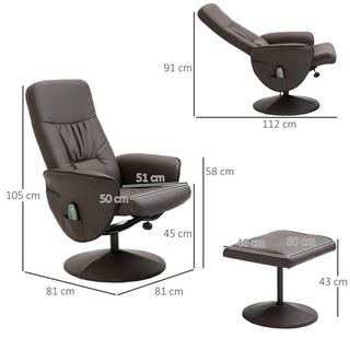 HOMCOM  Fauteuil de relaxation 