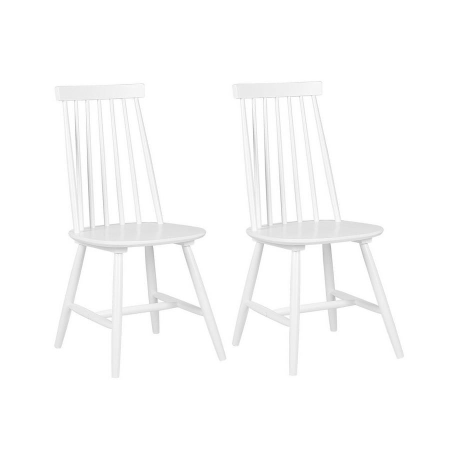 Set di 2 sedie da pranzo en Legno di caucciù  BURBANK