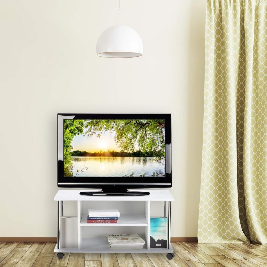 relaxdays meubles TV sur roulettes  
