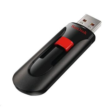 SanDisk Cruzer Glide unità flash USB 64 GB USB tipo A 2.0 Nero, Rosso