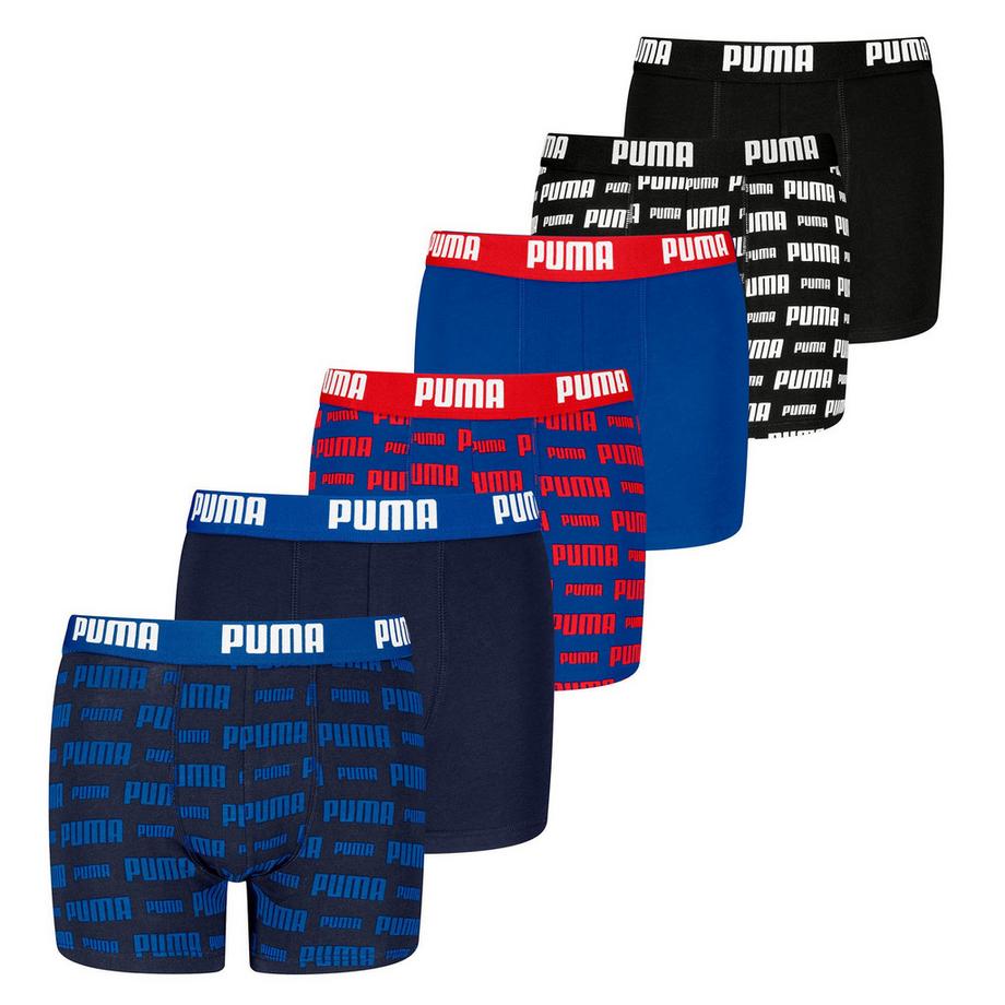 PUMA  Boxershort  6er Pack Bequem sitzend-Everyday Logo Print Boxers ECOM 6P 