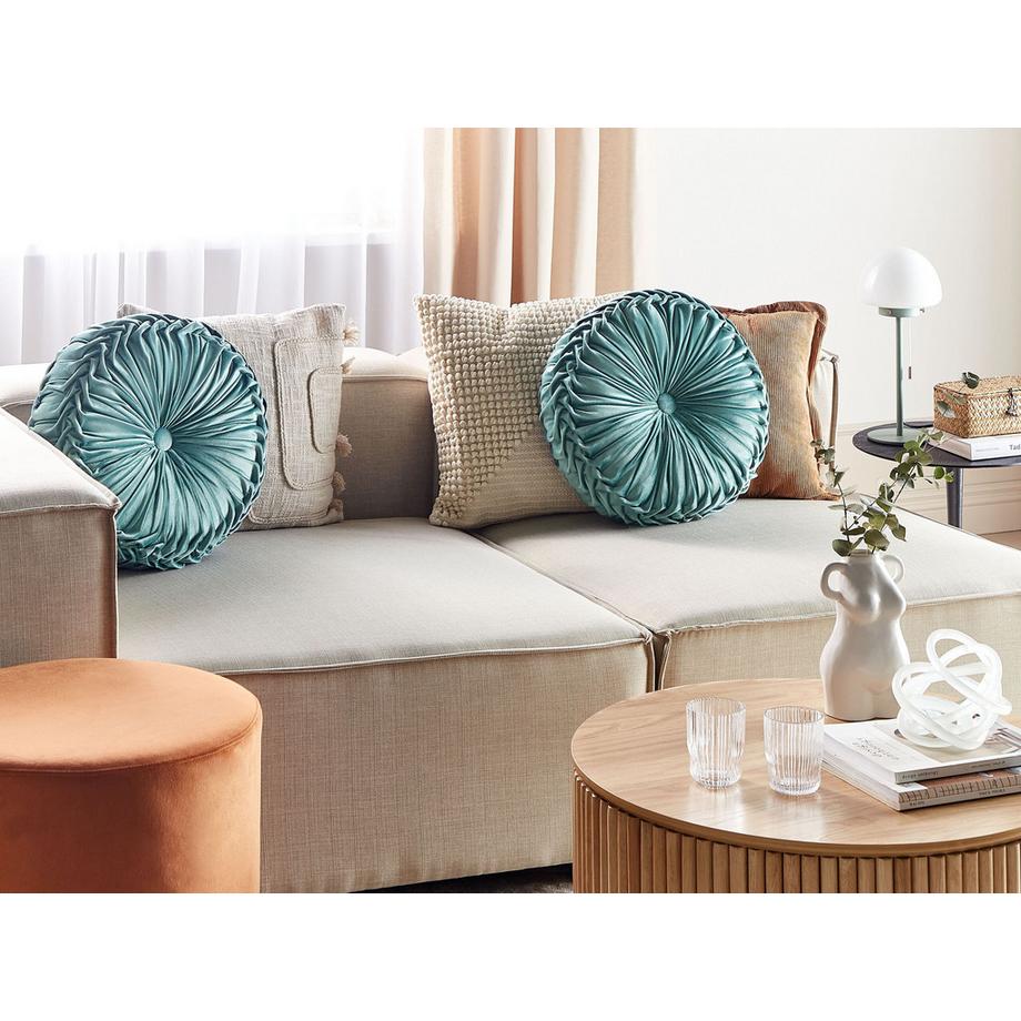 Beliani Cuscino decorativo en Velluto  UDALA  