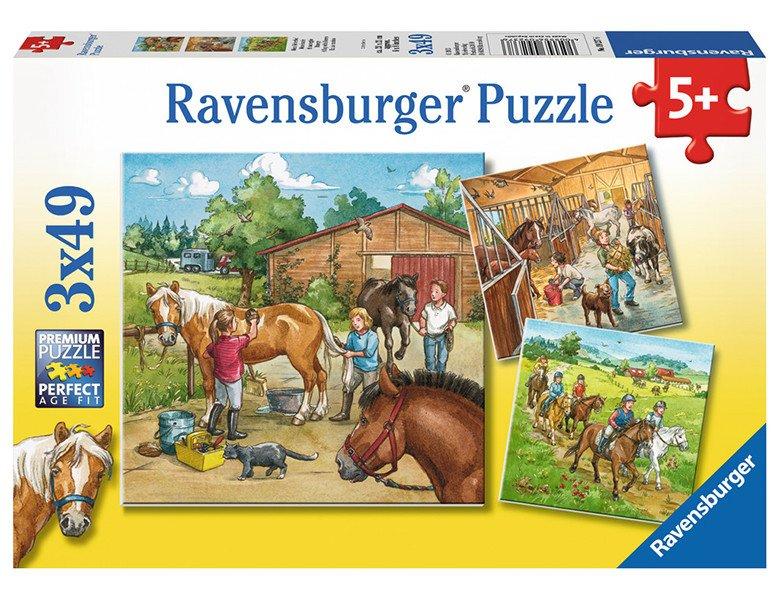 Image of Puzzle Mein Reiterhof (3x49)