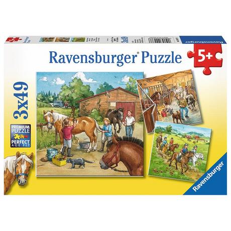 Ravensburger  Puzzle Mein Reiterhof (3x49) 