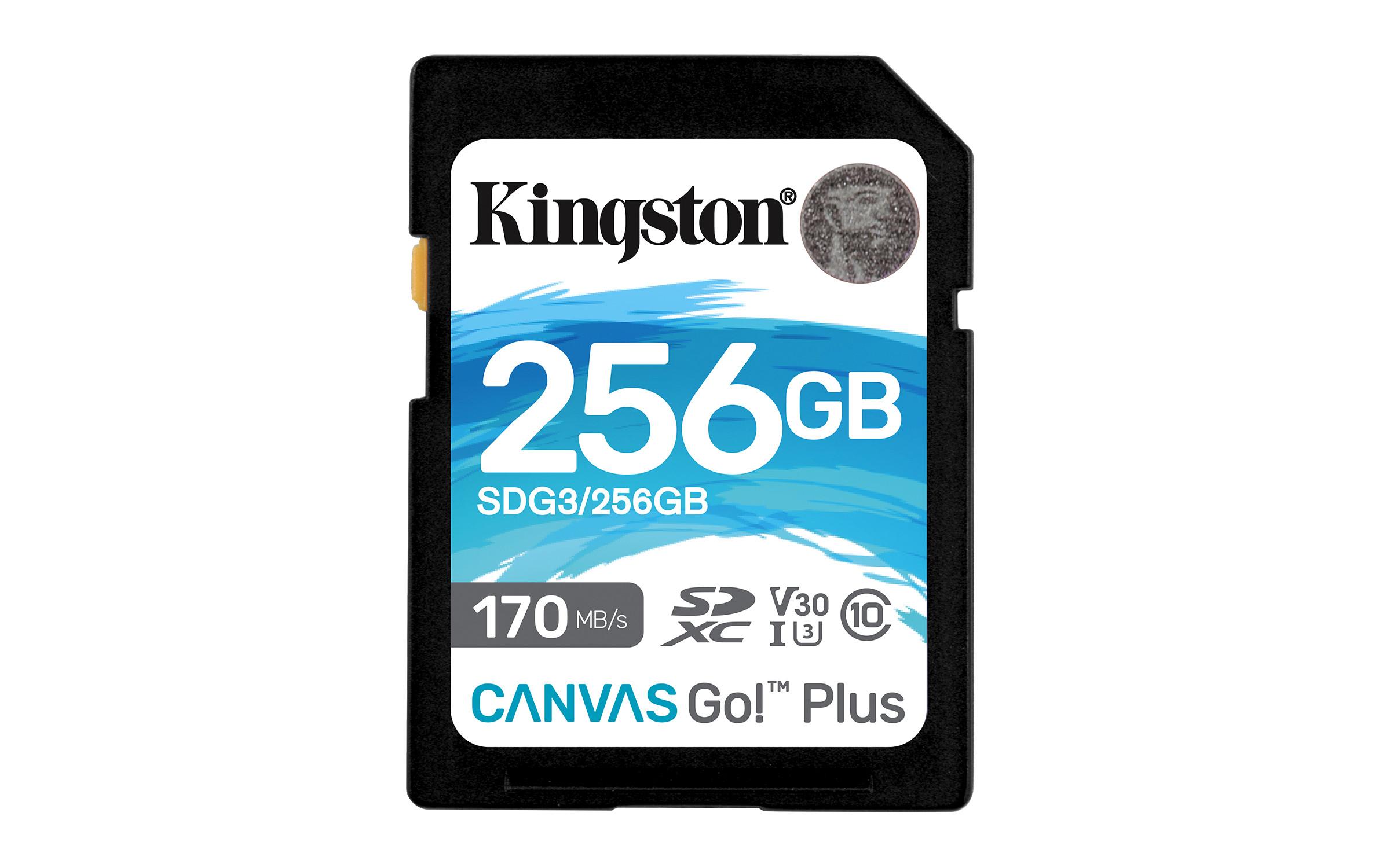 Kingston  Canvas Go! Plus   (SDXC, 256GB, U3, UHS-I  ) 