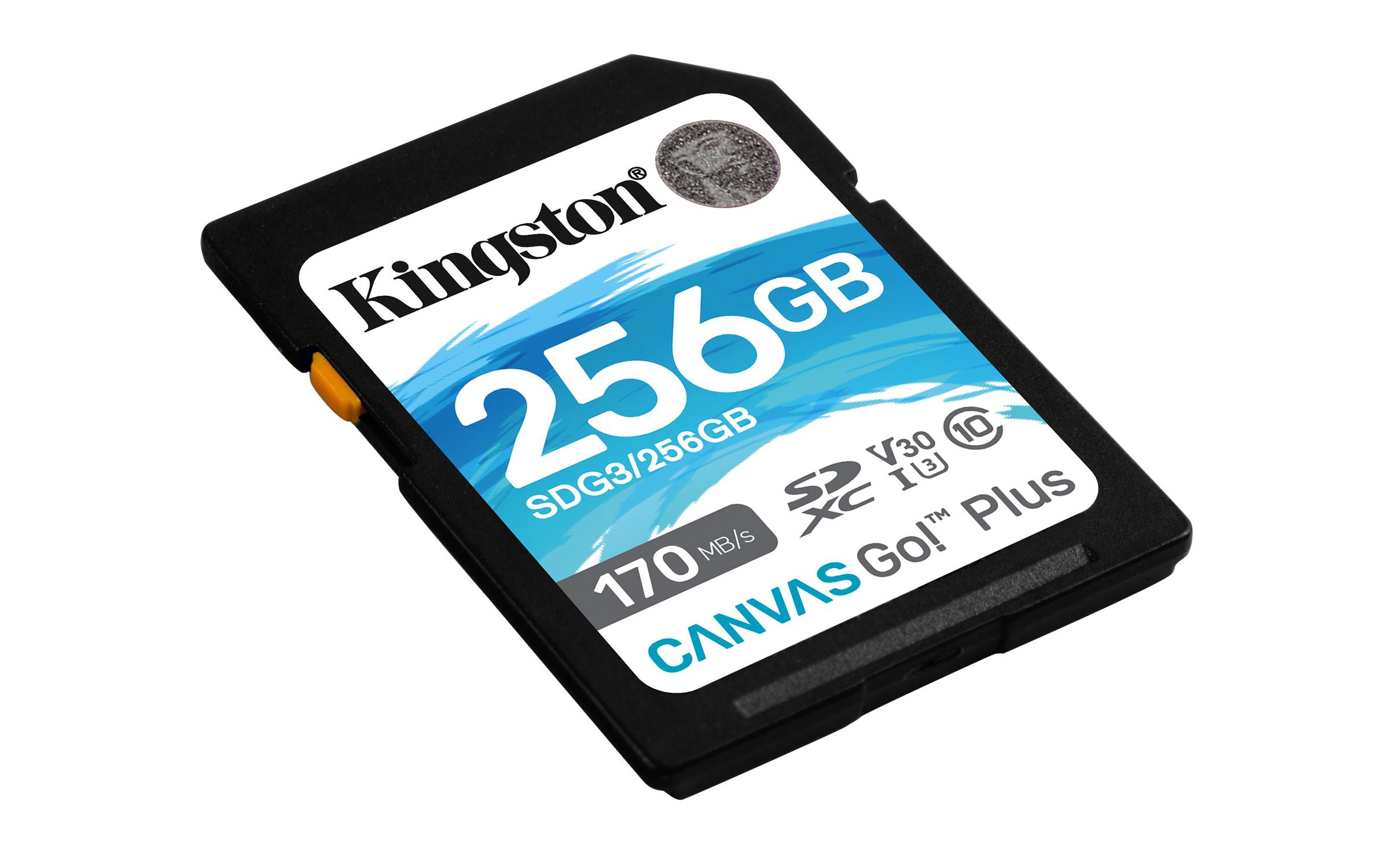 Kingston  Canvas Go! Plus   (SDXC, 256GB, U3, UHS-I  ) 