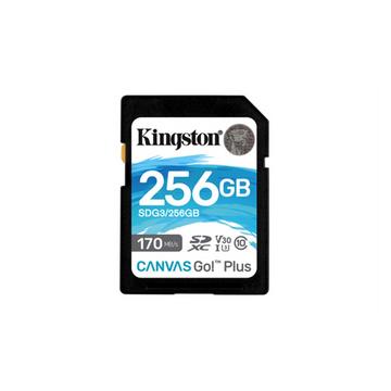 Kingston Technology Scheda SDXC Canvas Go Plus 170R C10 UHS-I U3 V30 da 256GB