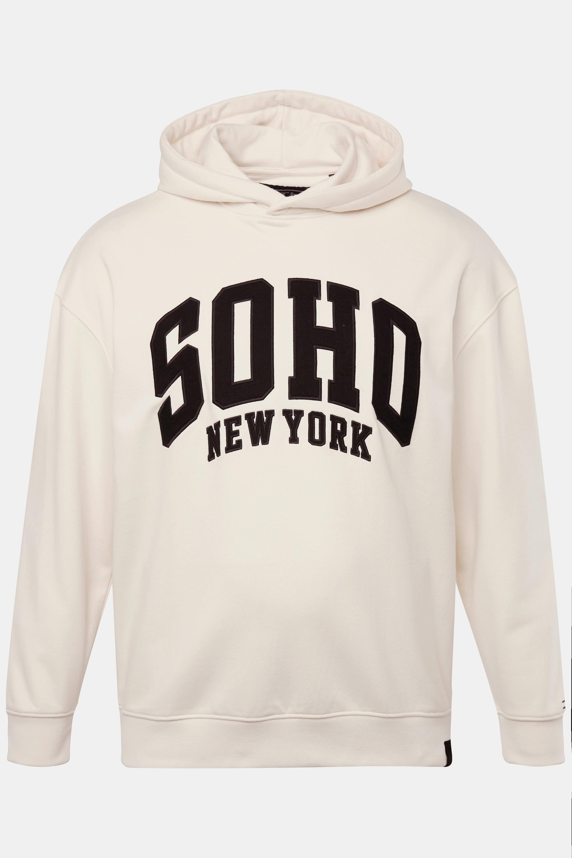 Sthuge  Sweat-shirt à capuche STHUGE, coupe oversize et inscription SOHO sur le devant- jusqu'au 8&nbsp;XL 