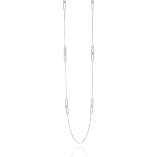 Charles Garnier  STYLES lange Halskette aus Silber und Zirkonoxiden 