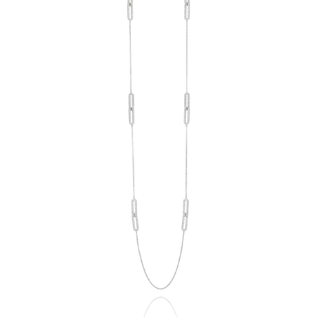 Charles Garnier  STYLES collana lunga in Argento e ossidi di zirconio 