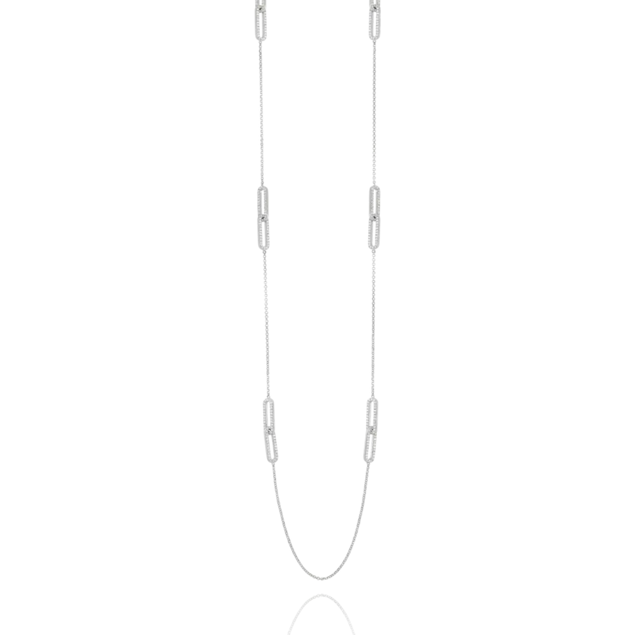 Sautoir STYLES en Argent & oxydes de zirconium