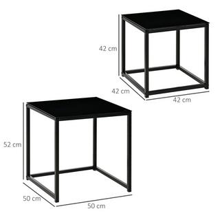 HOMCOM Ensemble de table d'appoint  