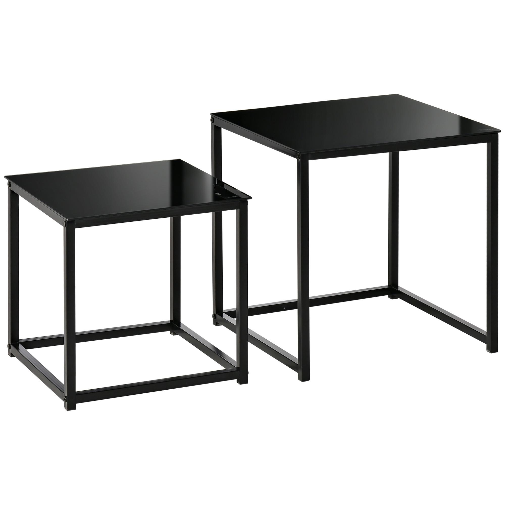 HOMCOM Ensemble de table d'appoint  