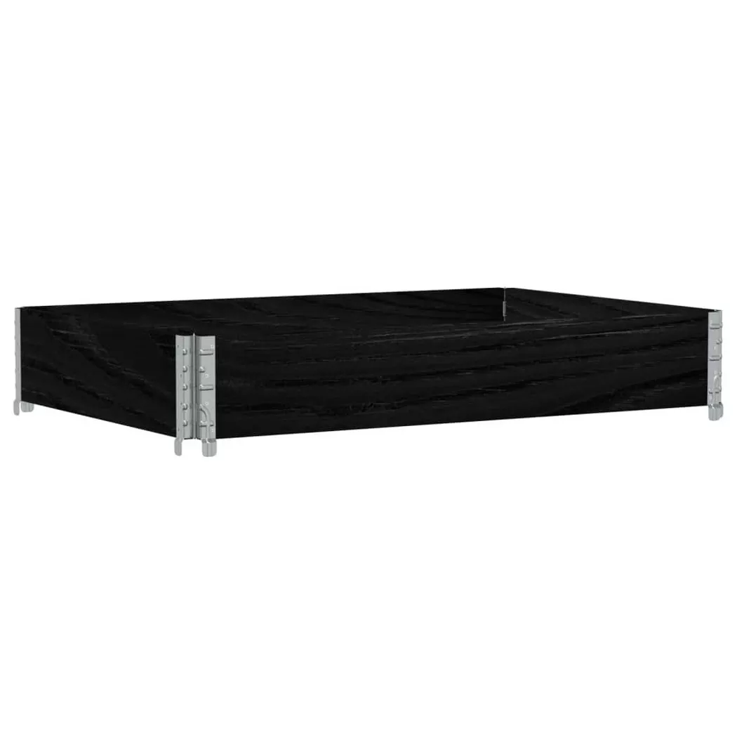 VidaXL - Jardinière bois de pin, One Size, Noir