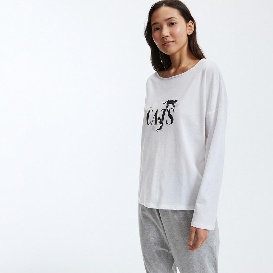 SO'HOME Pyjama Set Katzenmotiv  