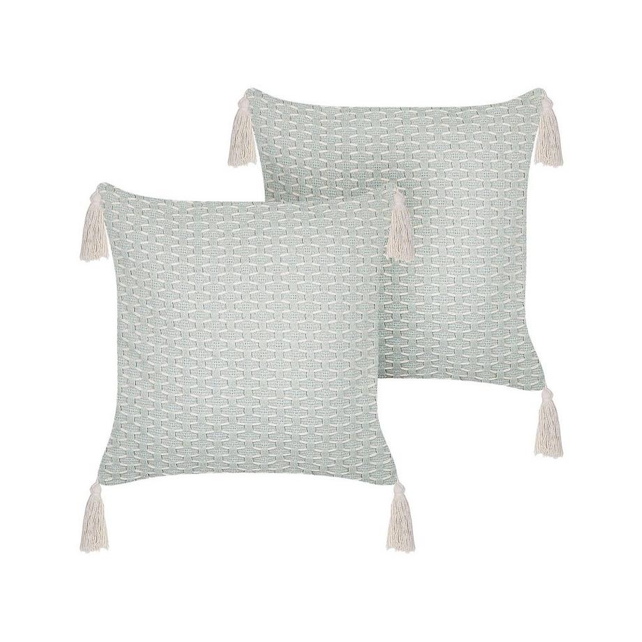 Dekokissen 2er Set aus Polyester Landhausstil HAKONE